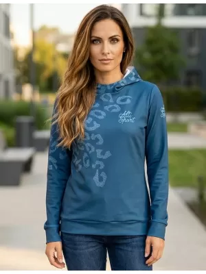 Premium cu hanorac funcțional pentru femei ALTISPORT VOJ/ALW047MI01 ALBASTRU