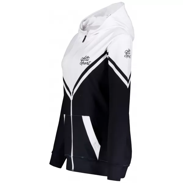  Panoul funcțional pentru femei pe Zip Premium ALTISPORT VOJ/ALW101MI02 ALB -NEGRU 