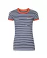 Tricou de dama din bumbac ALPINE PRO BOATERA 2 ALBASTRU