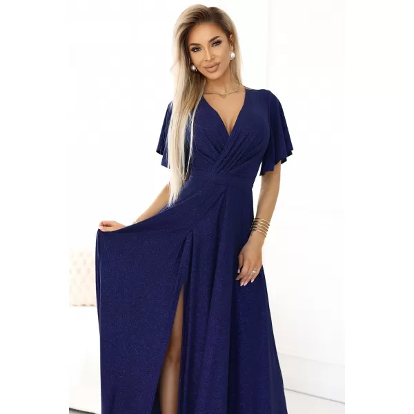  Rochie NUMOCO JENNIFER 581-5 ALBASTRU ÎNCHIS 