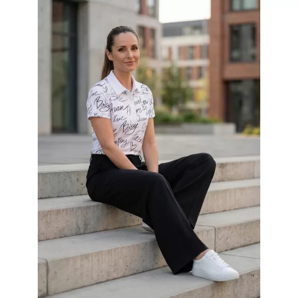  Tricou funcțional pentru femei cu guler premium ALTISPORT VOJ/ALW084TR05 ALB 