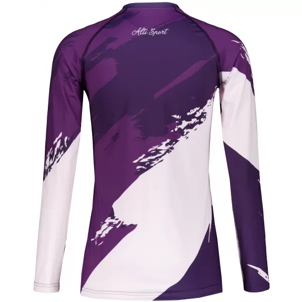  Tricou funcțional pentru femei cu mâneci lungi premium ALTISPORT VOJ/ALW081TR03 PURPURIU ÎNCHIS 