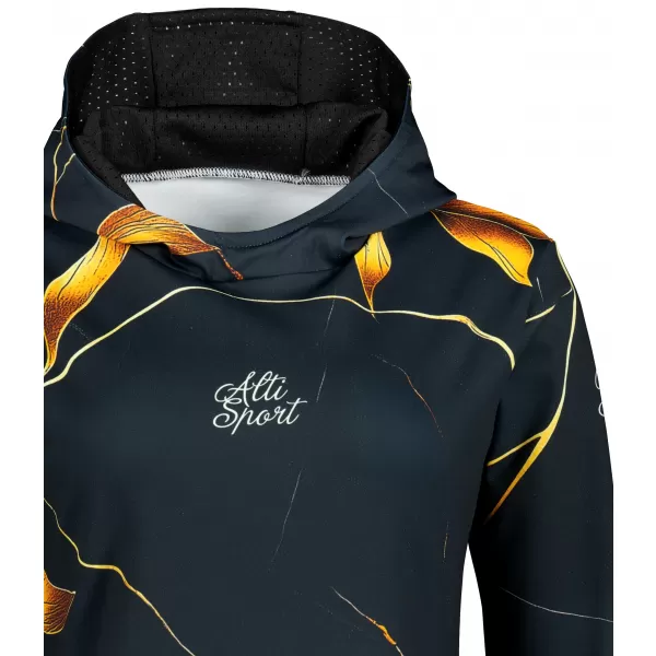  Premium cu hanorac funcțional pentru femei ALTISPORT VOJ/ALW097MI01 FRUNZE DE AUR 