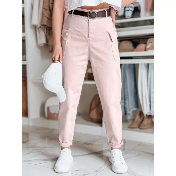  Pantalonii pentru doamne DSTREET GOTRENDI UY2523 ROZ 