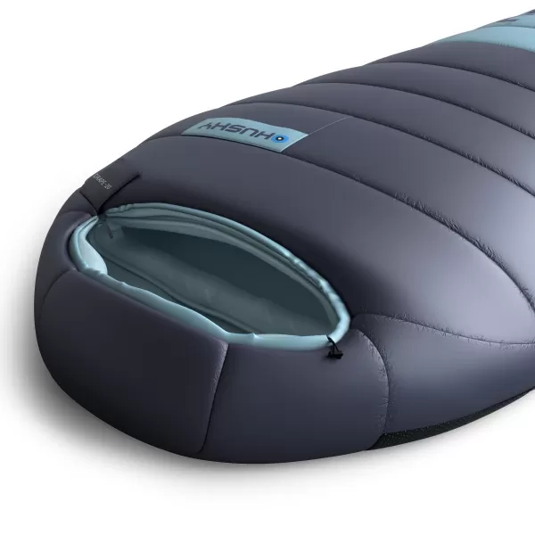  Pungă de dormit cu pene HUSKY DRAPE -20°C ALBASTRU 