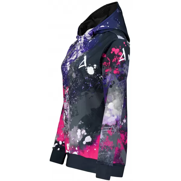  Premium cu hanorac funcțional pentru femei ALTISPORT VOJ/ALW055MI01 NEGRU -PINK 
