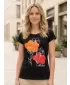 T -thirt ALTISPORT ALW189122 NEGRU -ORANGE