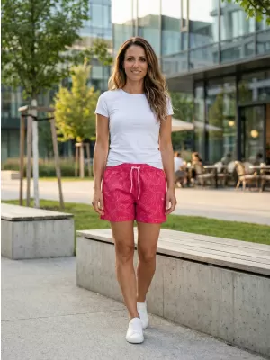 Pantaloni scurți pentru doamne ALTISPORT ELISAN ROZ