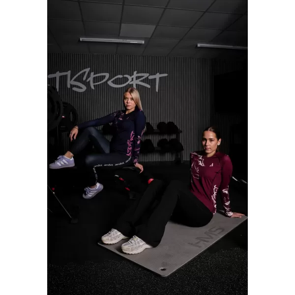  Tricou funcțional pentru femei cu mâneci lungi premium ALTISPORT VOJ/ALW064TR03 MINEREU 