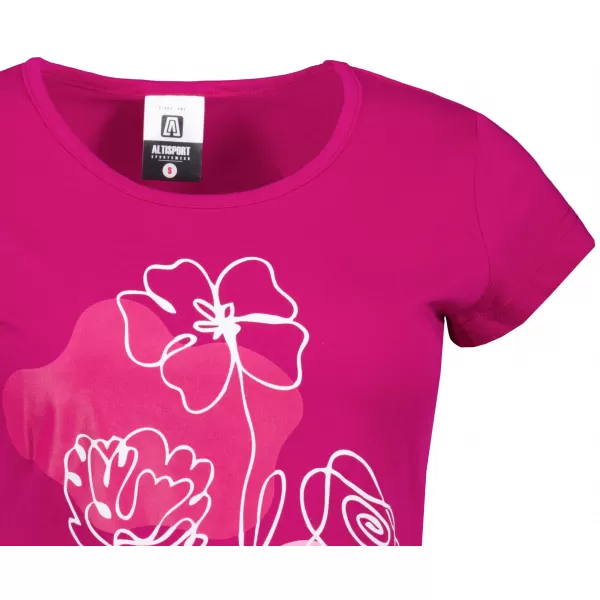  Tricou de dama ALTISPORT ALW189122 ROȘU FUCSIA 
