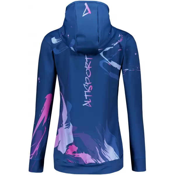  Premium cu hanorac funcțional pentru femei ALTISPORT VOJ/ALW074MI01 ALBASTRU-VIOLETĂ 