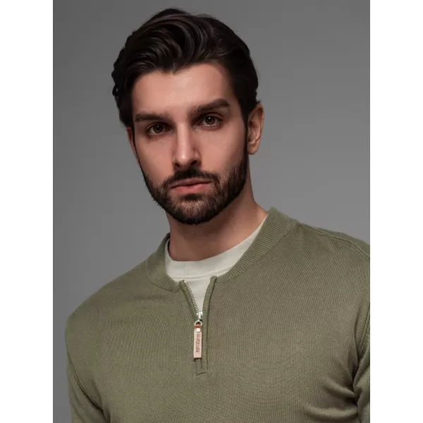  Pulover pentru bărbați OMBRE OM-SWZS-0124 MĂSLIN 