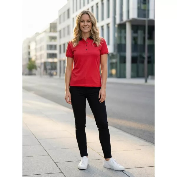  Tricou funcțional pentru femei cu guler premium ALTISPORT VOJ/ALW000TR05 ROŞU 