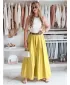 Pantalonii pentru doamne DSTREET FLOWES UY2589 CHIHLIMBAR
