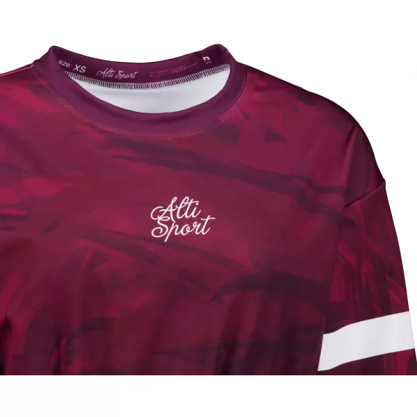  Premium cu hanorac decupat funcțional pentru femei ALTISPORT VOJ/ALW096MI08 BURGUNDIA 