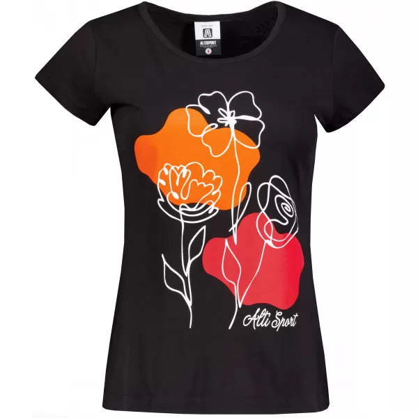  T -thirt ALTISPORT ALW189122 NEGRU -ORANGE 