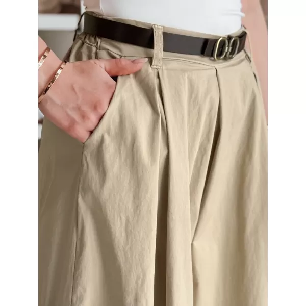  Pantalonii pentru doamne DSTREET FLOWES UY2592 BEJ 