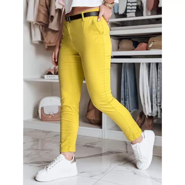  Pantalonii pentru doamne DSTREET LINESKA UY2579 CHIHLIMBAR 