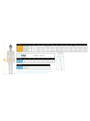 Pantaloni care rulează KILPI HEYES-W YL0406KI KAKI