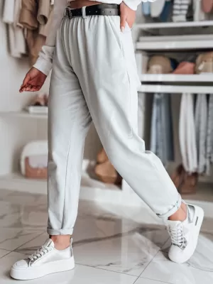 Pantalonii pentru doamne DSTREET TAILANDI UY2553 GRI DESCHIS