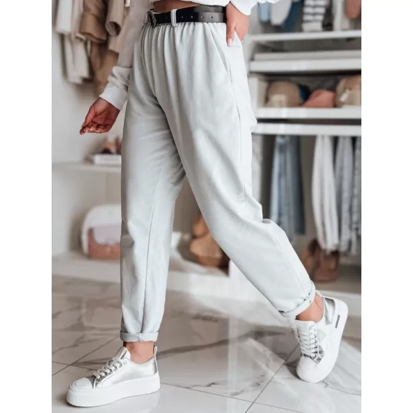  Pantalonii pentru doamne DSTREET TAILANDI UY2553 GRI DESCHIS 