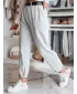 Pantalonii pentru doamne DSTREET TAILANDI UY2553 GRI DESCHIS