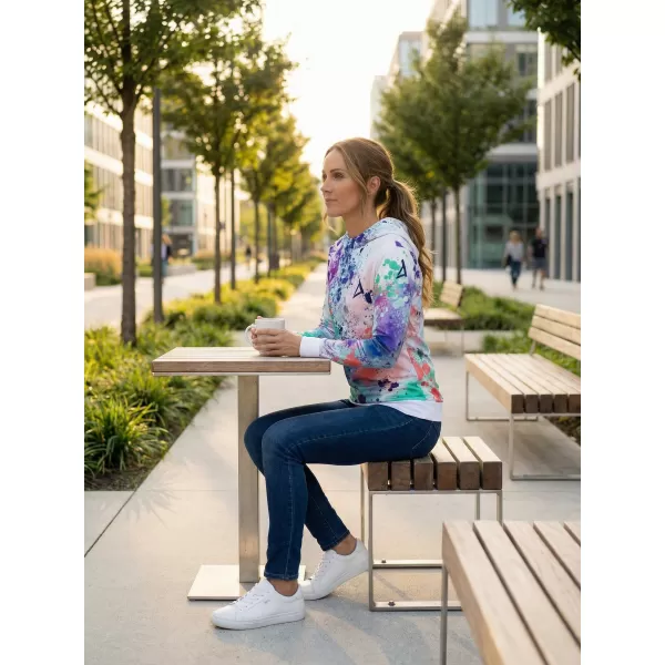  Premium cu hanorac funcțional pentru femei ALTISPORT VOJ/ALW055MI01 PURPLE-VERDE 