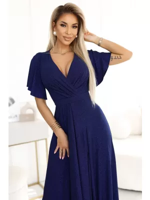 Rochie NUMOCO JENNIFER 581-5 ALBASTRU ÎNCHIS