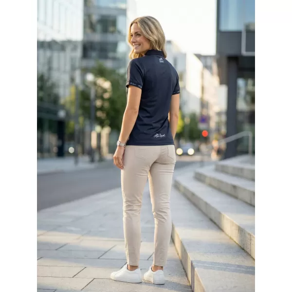  Tricou funcțional pentru femei cu guler premium ALTISPORT VOJ/ALW000TR05 NEGRU 