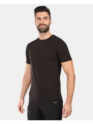 Tricou pentru bărbați din lână merino KILPI SLOPER-M YM0311KI NEGRU