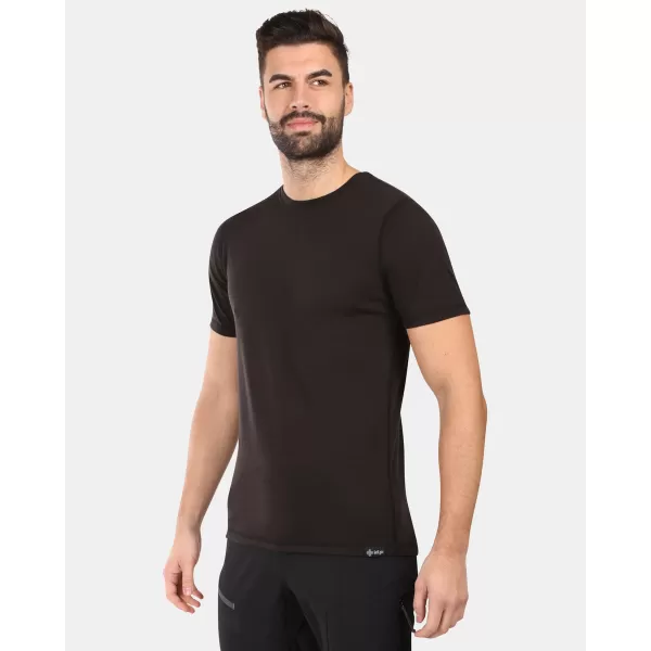  Tricou pentru bărbați din lână merino KILPI SLOPER-M YM0311KI NEGRU 