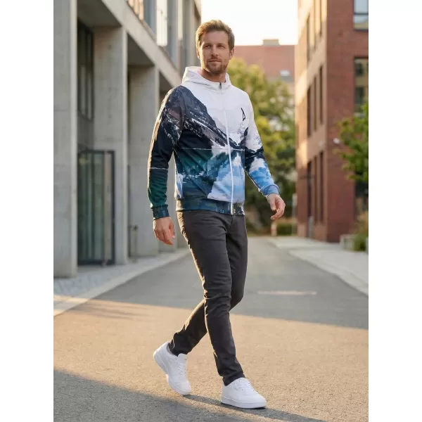  Panouri funcționale pentru bărbați pe Zip Premium ALTISPORT VOJ/ALM030MI02 MUNTE/VERDE 