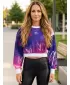 Premium cu hanorac decupat funcțional pentru femei ALTISPORT VOJ/ALW083MI08 VIOLET
