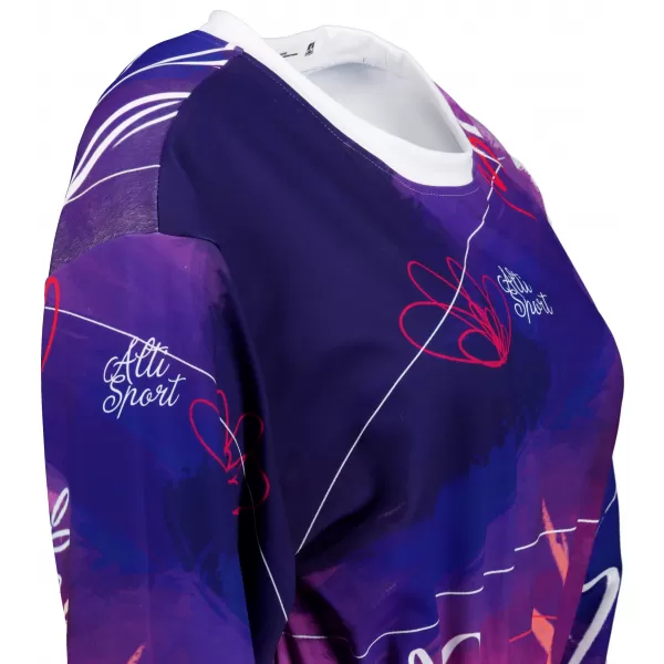  Premium cu hanorac decupat funcțional pentru femei ALTISPORT VOJ/ALW083MI08 VIOLET 