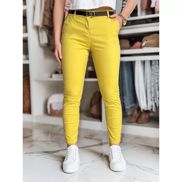  Pantalonii pentru doamne DSTREET LINESKA UY2579 CHIHLIMBAR 