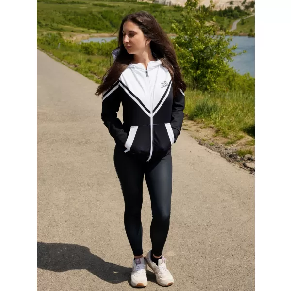  Panoul funcțional pentru femei pe Zip Premium ALTISPORT VOJ/ALW101MI02 ALB -NEGRU 