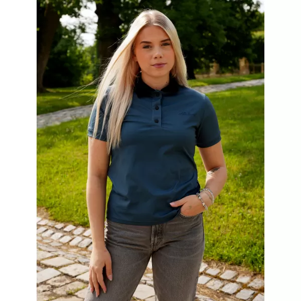  Tricou funcțional pentru femei cu guler premium ALTISPORT VOJ/ALW075TR05 PETER ÎNTUNECAT 