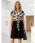 Rochie KIXMI URIA NEGRU/ALB