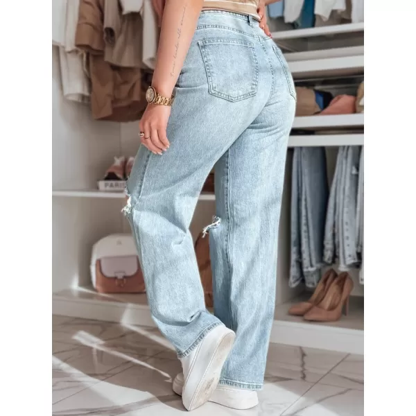  Pantalonii pentru doamne DSTREET STYLLEG UY2491 ALBASTRU 