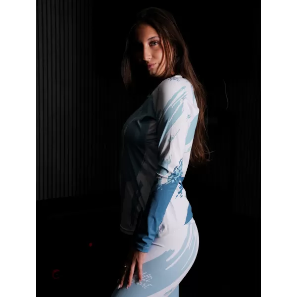 Tricou funcțional pentru femei cu mâneci lungi premium ALTISPORT VOJ/ALW081TR03 ALBASTRU 