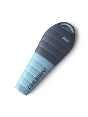 Pungă de dormit cu pene HUSKY DRAPE -20°C ALBASTRU