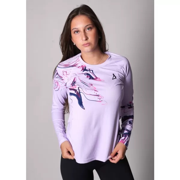  Tricou funcțional pentru femei cu mâneci lungi premium ALTISPORT VOJ/ALW064TR03 LILIAC 