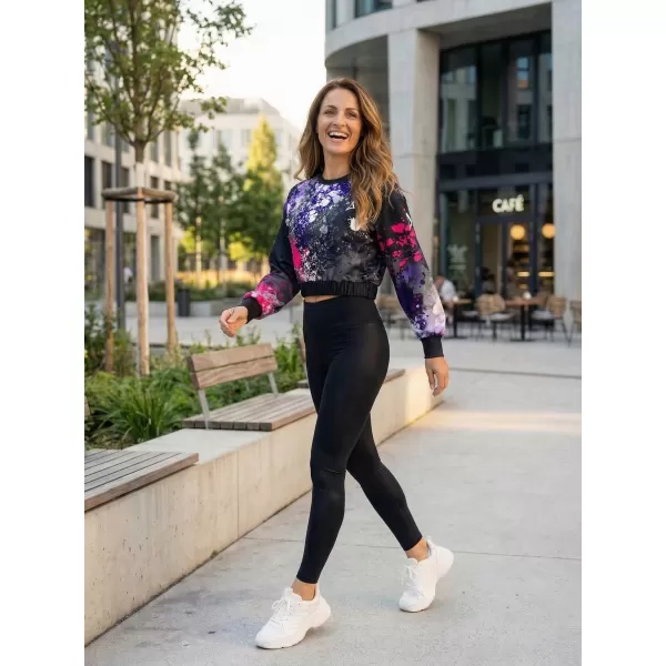  Premium cu hanorac decupat funcțional pentru femei ALTISPORT VOJ/ALW055MI08 NEGRU -PINK 