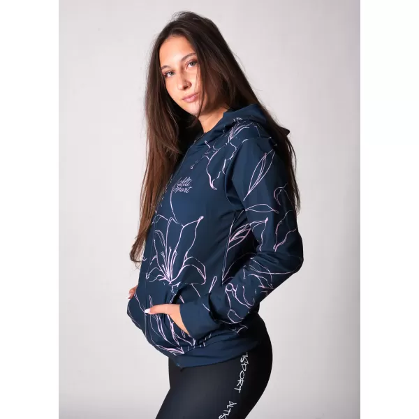  Panoul funcțional pentru femei pe Zip Premium ALTISPORT VOJ/ALW100MI02 ALBASTRU ÎNCHIS/ROZ 