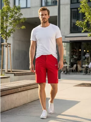 Pantaloni scurţi ALTISPORT EDWON ROŞU