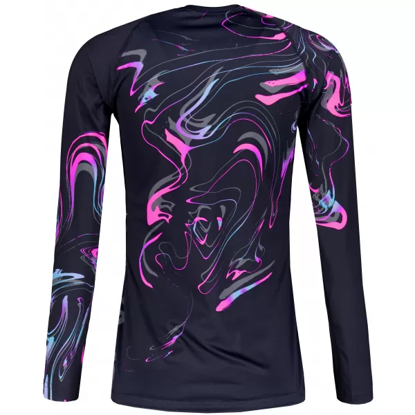  Tricou funcțional pentru femei cu mâneci lungi premium ALTISPORT VOJ/ALW064TR03 NEGRU -PINK 