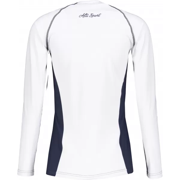  Tricou funcțional pentru femei cu mâneci lungi premium ALTISPORT VOJ/ALW078TR03 ALB 