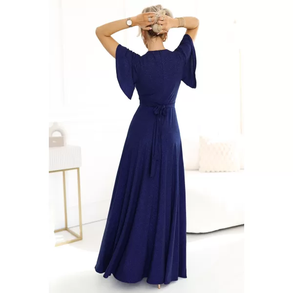  Rochie NUMOCO JENNIFER 581-5 ALBASTRU ÎNCHIS 