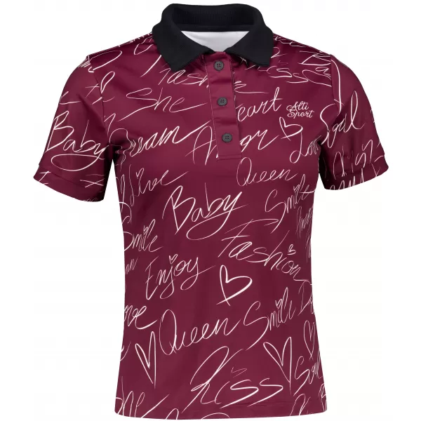  Tricou funcțional pentru femei cu guler premium ALTISPORT VOJ/ALW084TR05 MINEREU 
