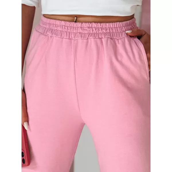  Pantalonii pentru doamne DSTREET DRESLINA UY2691 ROZ 